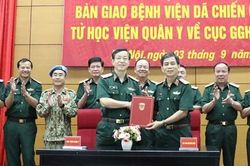 Bàn giao Bệnh viện Dã chiến 2.2 về Cục Gìn giữ hòa bình Việt Nam