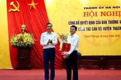 Ông Phạm Quý Tiên làm Bí thư Huyện ủy Thạch Thất