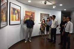 Thêm nhiều tranh lụa đặc sắc tặng Bảo tàng Đà Nẵng