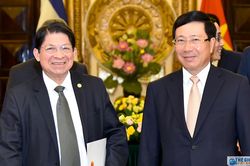 Phó Thủ tướng Phạm Bình Minh đón, hội đàm với Bộ trưởng Ngoại giao Nicaragua Denis Moncada