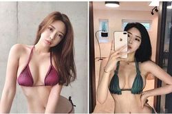 Chiêm ngưỡng nhan sắc hai gái xinh làng mẫu hot nhất Hàn Quốc: Chân dài miên man, body 'bỏng mắt'