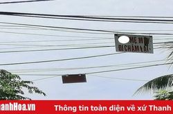Xuất hiện biển cảnh báo khiếm nhã, thô tục trên đường Lý Nhân Tông (TP Thanh Hóa)