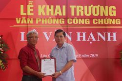 Khai trương Văn phòng Công chứng thứ 9 trên địa bàn tỉnh
