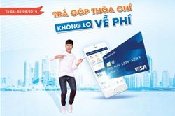 Chủ thẻ Sacombank Visa được hoàn phí khi mua hàng trả góp lãi suất 0%