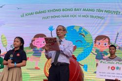 Khai giảng không thả bóng bay: Hưởng ứng phong trào chống rác thải nhựa