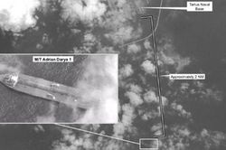 Siêu tàu dầu Iran bất ngờ xuất hiện ngay sát quân cảng Nga ở Syria