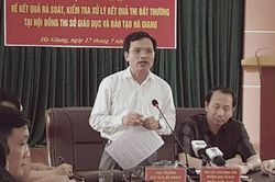 Gian lận thi cử: Công an đề nghị xem xét kỷ luật, Hà Giang vẫn im lặng