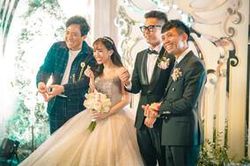 Đông đảo sao Việt đến chúc mừng đám cưới con gái đại gia Minh Nhựa