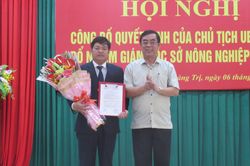 Công bố quyết định bổ nhiệm Giám đốc Sở Nông nghiệp&PTNT Quảng Trị