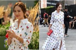 'Nữ hoàng băng giá' Jessica mặt kém sắc, diện đồ mờ nhạt tại Tuần lễ thời trang New York