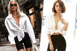 Đụng style tới 3 lần là Ngọc Trinh vô tình mặc giống hay cố ý copy 'thiên thần' Elsa Hosk?