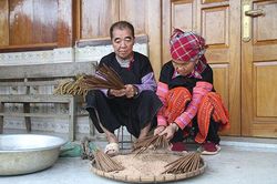 Nghề làm hương truyền thống của người Mông bản Pa Khen