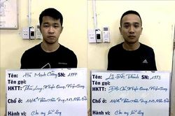 Tạm giữ hình sự hai đối tượng cho vay nặng lãi