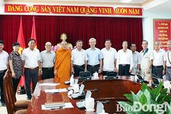 Gặp gỡ đoàn đại biểu tham dự Đại hội MTTQ Việt Nam lần IX