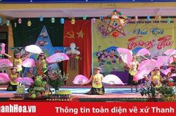 Tưng bừng đón Tết Trung thu tại Trường Tiểu học Tân Trường