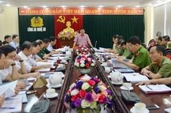 Đoàn kiểm tra của Tỉnh ủy Nghệ An làm việc với Đảng bộ Công an tỉnh