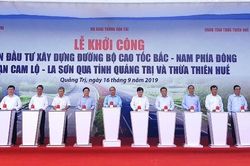 Khởi công đường bộ cao tốc bắc nam đoạn Cam Lộ - La Sơn
