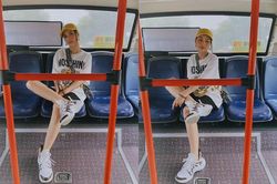Sam mạnh tay chi 150 triệu cho set đồ hàng hiệu đi xe bus