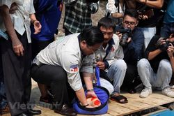 Hà Nội: Thả cá Koi Nhật Bản xuống sông Tô Lịch và Hồ Tây