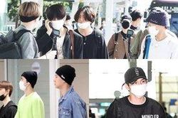 Khoảnh khắc bấn loạn của BTS - EXO và Ong Seong Woo (Wanna One) tại sân bay sáng nay