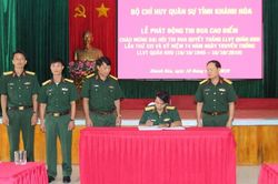 Phát động đợt thi đua cao điểm trong lực lượng vũ trang tỉnh Khánh Hòa