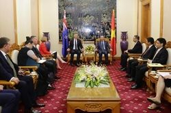 Bộ trưởng Bộ Công an Tô Lâm tiếp xã giao Tư lệnh Cảnh sát New Zealand