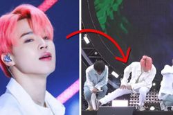 Fan sốt ruột khi thấy hình ảnh Jimin BTS phải gắng gượng như thế nào với cái chân đau