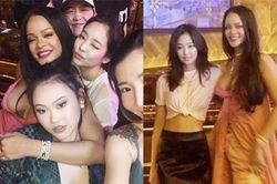 Bấn loạn loạt ảnh Rihanna và Jennie thân thiết tại sự kiện, mỹ nhân BLACKPINK bị lu mờ nhưng nhan sắc đúng là không vừa