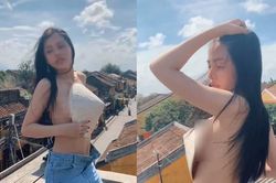 Hotgirl để ngực trần quay clip trên nóc phố cổ Hội An bị dư luận kịch liệt phản đối