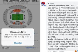 VFF lý giải tình trạng vài phút đã báo hết vé Việt Nam - Malaysia