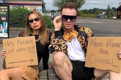 Rich kid bị ném đá vì diện hàng hiệu nghìn đô ra đường ăn xin