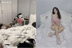 Soi căn phòng hot girl Hàn Hằng, 'khiếp đảm' với quần áo ngập ngụa và rác