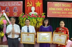 Trường THPT Pleiku hội nghị công chức, viên chức năm học 2019- 2020