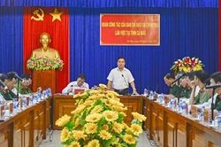 Đoàn công tác Ban Chỉ đạo 138 Chính phủ làm việc tại Cà Mau