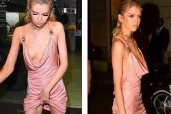 Xấu hổ với chiếc váy rộng cổ, phản cảm hết nấc của Stella Maxwell
