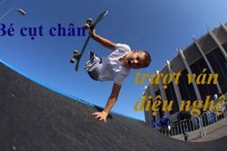 Bé 10 tuổi mất cả hai chân trượt ván điệu nghệ