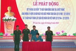 Ban Chỉ huy Quân sự thành phố Lào Cai phát động thi đua cao điểm