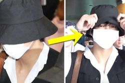 BTS đã trở về Hàn Quốc, V 'kín bưng' nhưng vẫn chào fan cực 'cute' tại sân bay