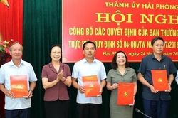 Sắp xếp lại bộ máy các cơ quan tham mưu, giúp việc Thành ủy Hải Phòng