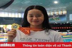 Các VĐV Thanh Hóa thi đấu xuất sắc tại giải bơi vô địch quốc gia 2019