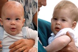 Bé Archie giống hệt bố Harry lúc bé khiến fan 'phát cuồng'