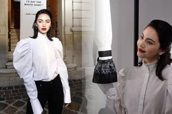 'Ma nữ' Mai Davika đẹp mê hồn trong buổi triển lãm Áo sơ mi trắng tri ân ông hoàng Karl Lagerfeld