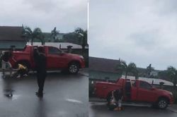 Làm rõ clip nguyên cán bộ công an ở Hà Tĩnh đánh vợ cũ dã man giữa đường
