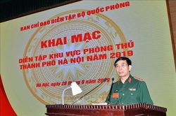 Khai mạc diễn tập khu vực phòng thủ thành phố Hà Nội năm 2019