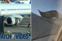 Động cơ máy bay United Airlines rung lắc dữ dội trên bầu trời