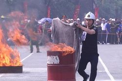30 quận, huyện tham gia Hội thi nghiệp vụ chữa cháy và cứu nạn cứu hộ
