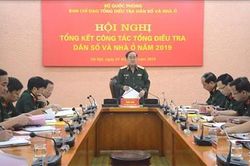 Bộ Quốc phòng tổng kết công tác tổng điều tra dân số và nhà ở năm 2019
