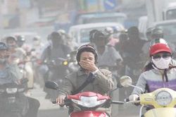 Bầu không khí bị ô nhiễm ở Hà Nội tới ngưỡng gây hại cho sức khỏe con người