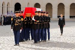 Hình ảnh lễ quốc tang cố Tổng thống Pháp Jacques Chirac