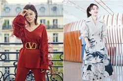 'Phú Sát hoàng hậu' Tần Lam đỏ rực một góc trời, khoe sắc vóc tuổi 40 trẻ trung đến khó tin tại Tuần lễ thời trang Paris